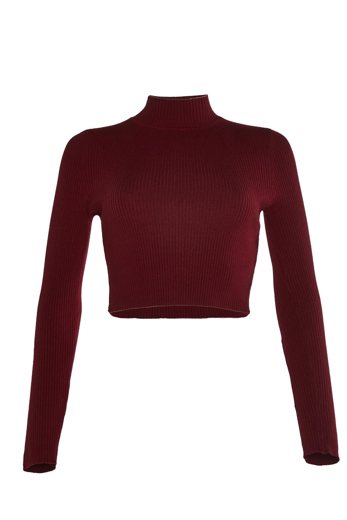 Raspberry High-Neck Top