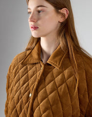 Tan Padded Shacket Jacket