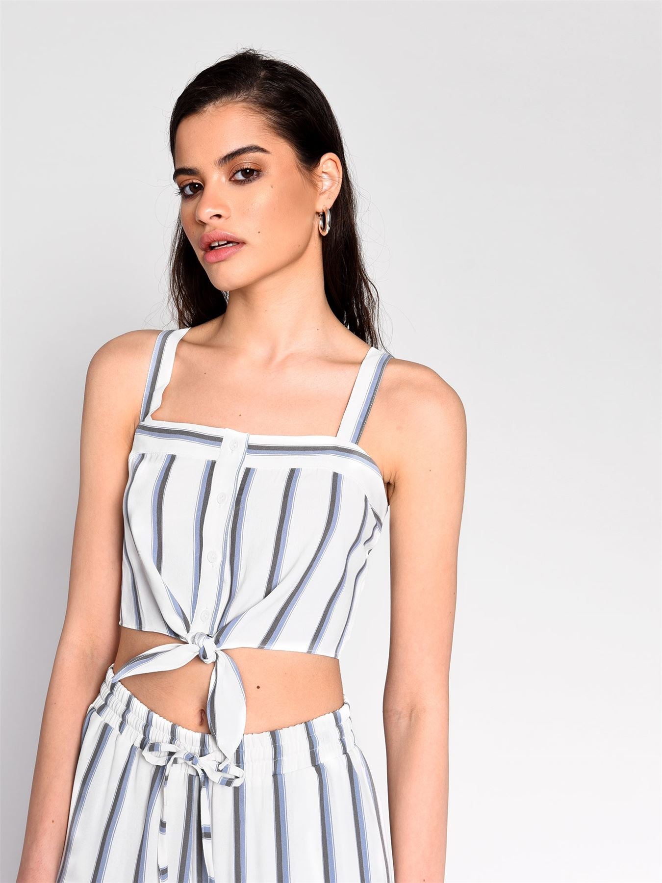 KA6306-WHITE BLUE GREY STRIPE