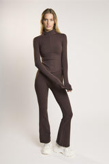 Signature Espresso Half-Zip Top.