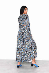 TM0401-BLACK BLUE MULTI ABSTRACT