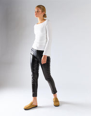 Glamorous White Top With Long Sleeves