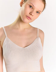 V-neck Cami Top - Off White