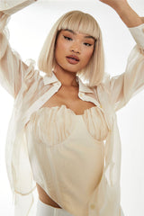 GS0403A-NUDE ORGANZA