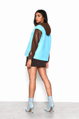 KA6832-CQ77 - BLUE MULTI PU - Jackets & Coats