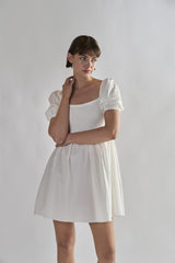 Off-White Square-Neck Mini-Dresses
