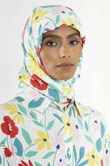 Bright Multi Flower Headscarf