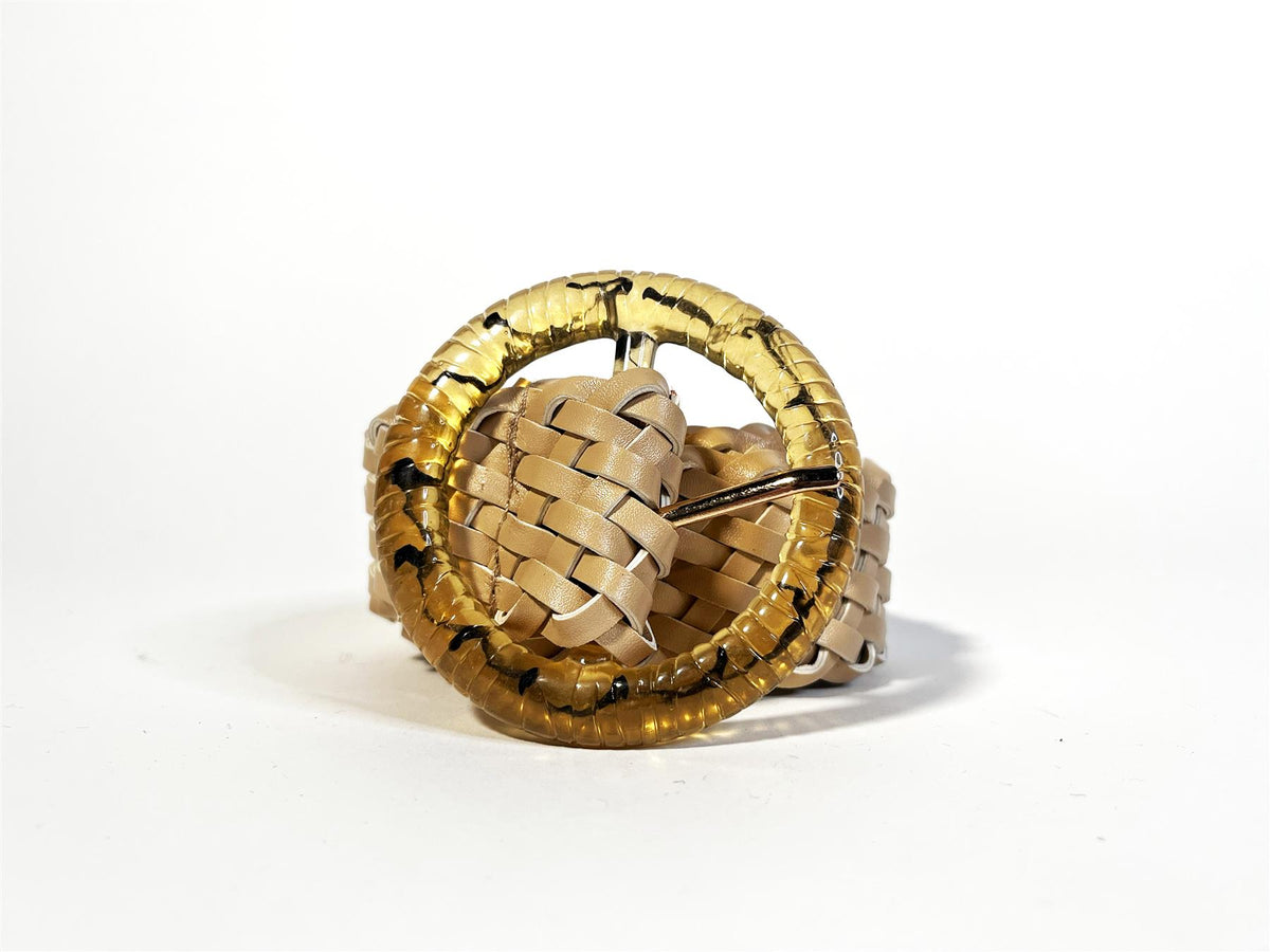 Cream Woven -Belt