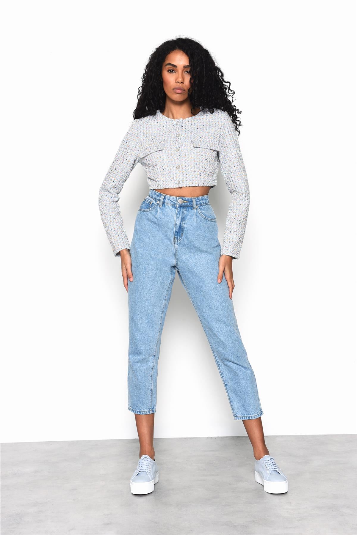 Tapered Jeans - Light Stonewash