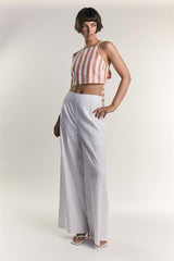 AN1695-WHITE ORANGE STRIPE