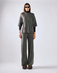 Charcoal Knitted Tee