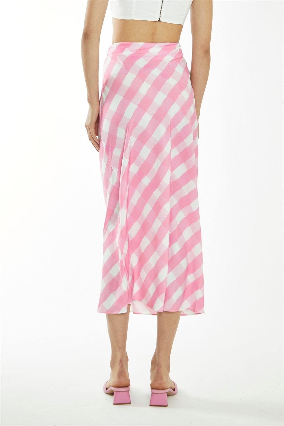 CA0284-PINK WATERCOLOUR GINGHAM
