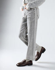 Light Grey Wash Straight Leg Cropped Jeans