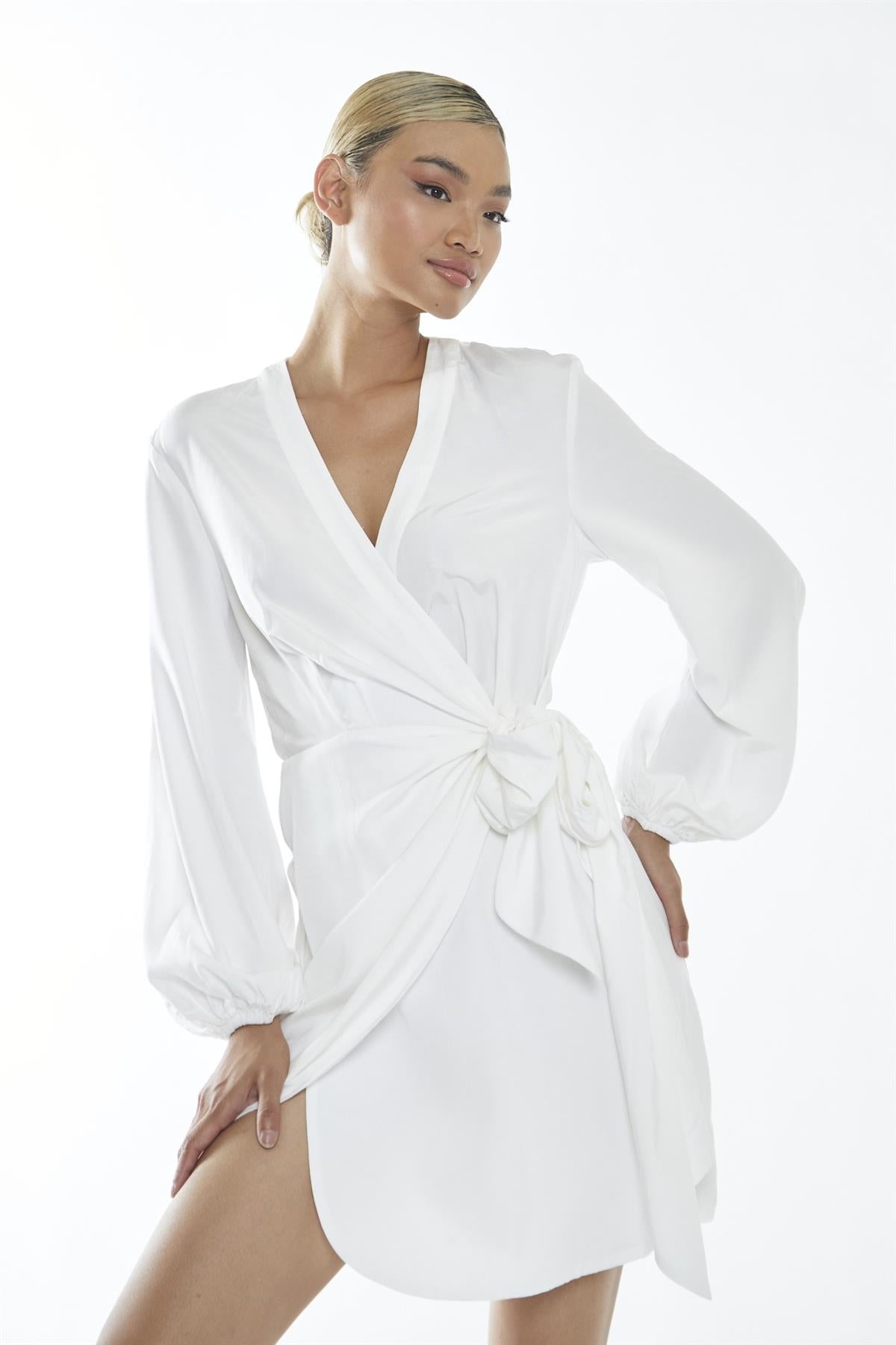 Off-White Wrap-Mini-Dresses