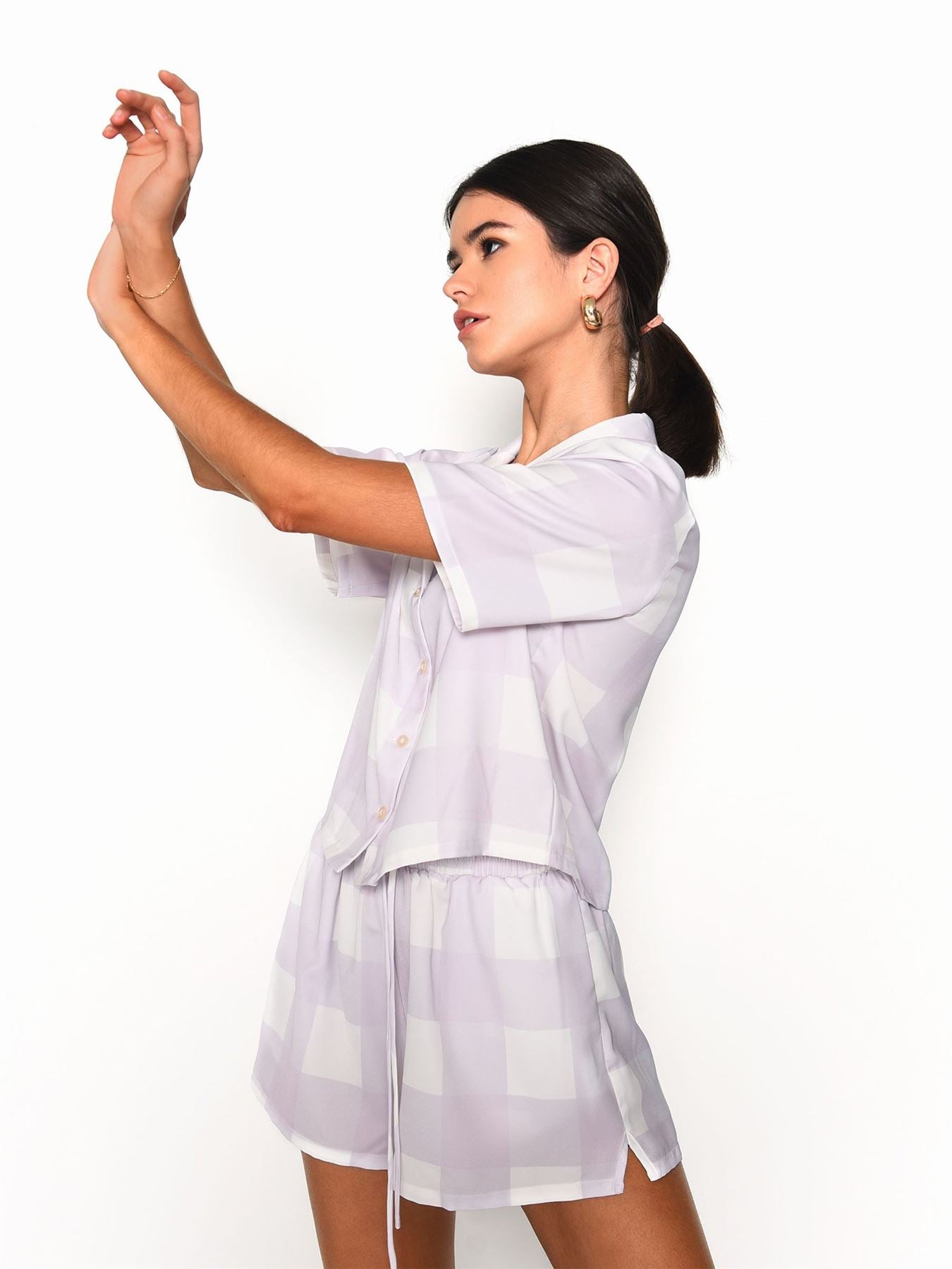 GS0322-LILAC CHECKERBOARD