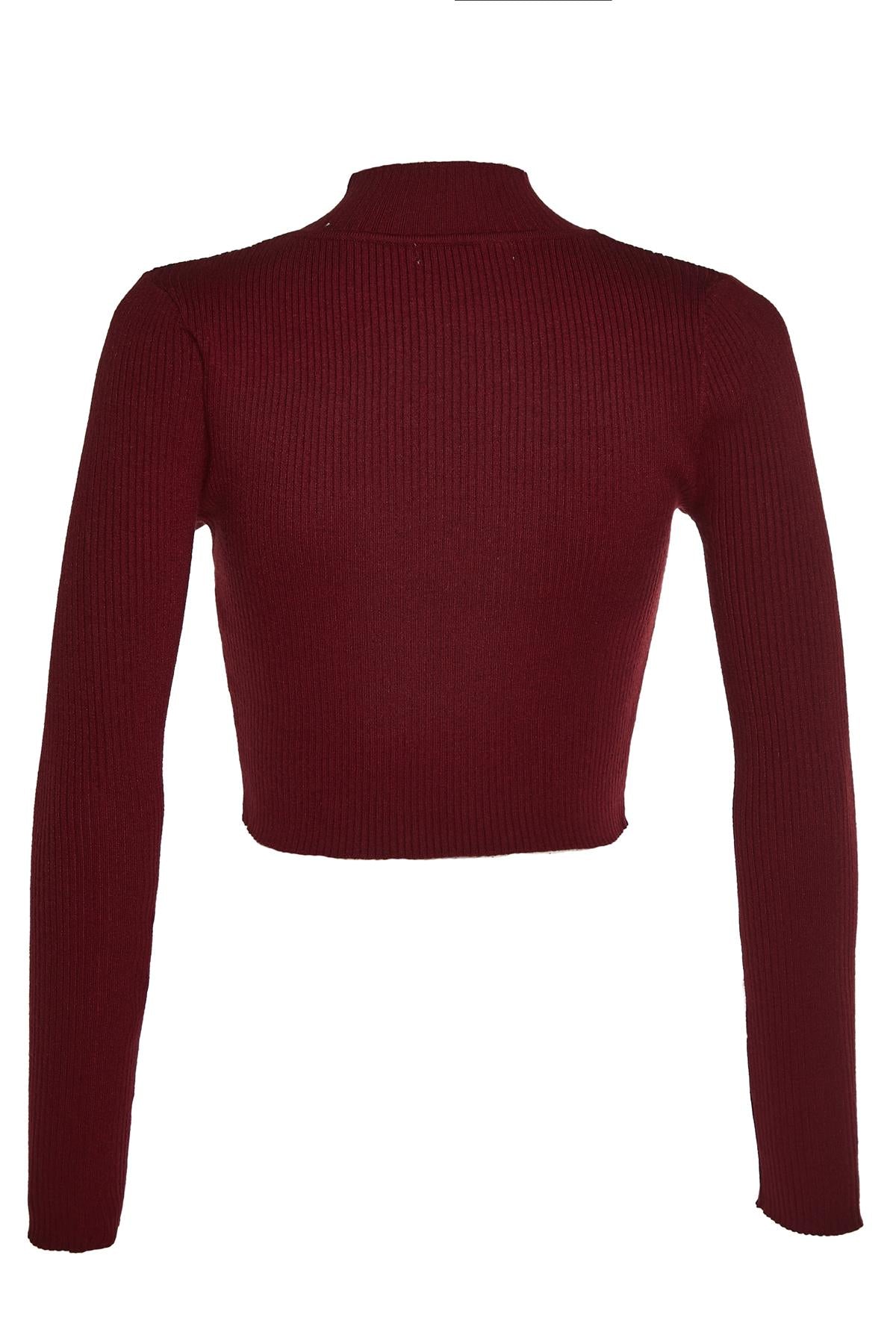 Raspberry High-Neck Top