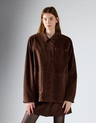 Chocolate Brown Oversized Shacket