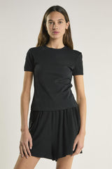 Black-Round-Neck-Top
