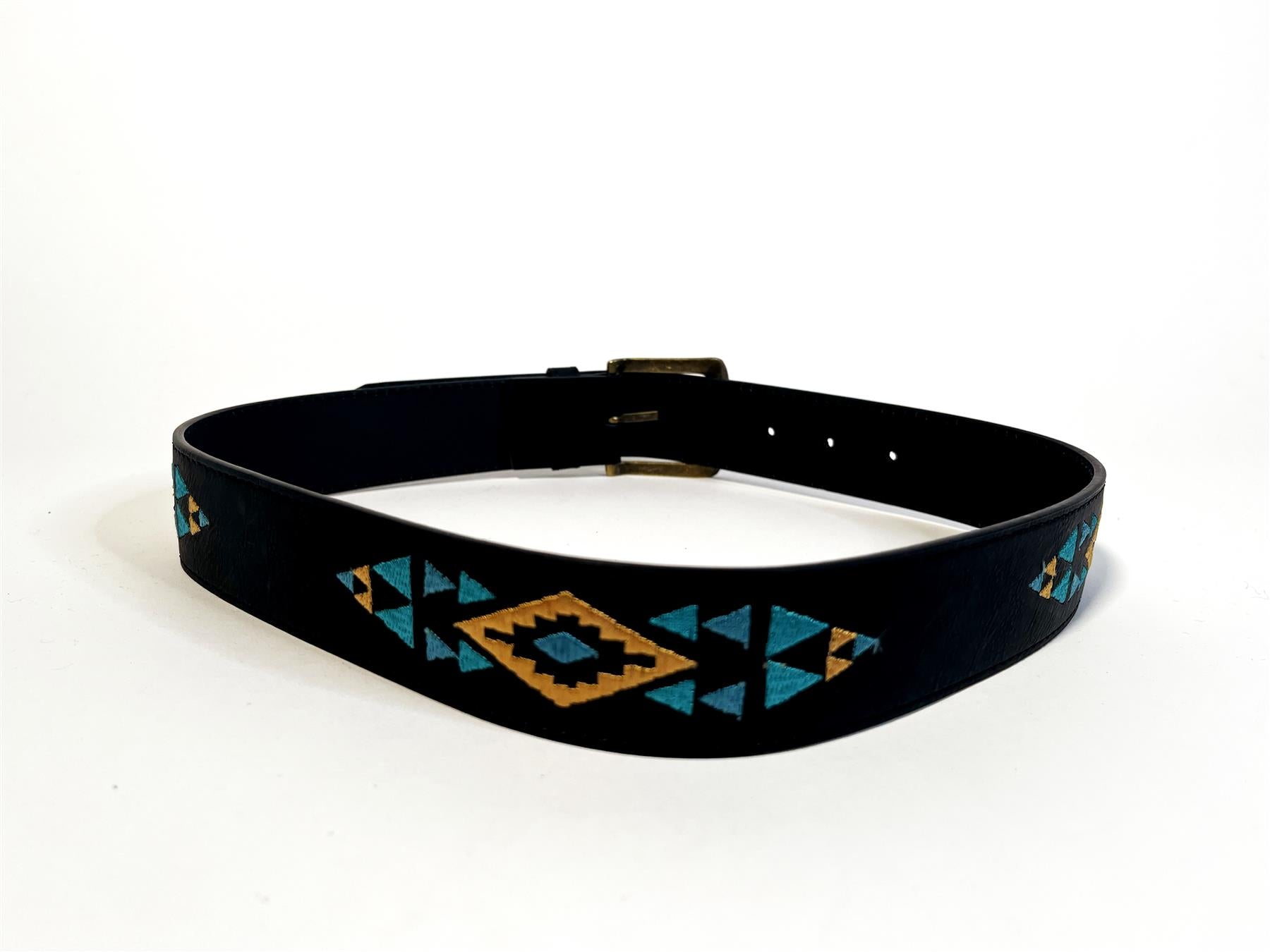 Black Buckled-Belt