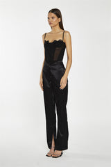 Black-Lace Corset Top