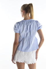White Embroidery Frill Mini Skirt
