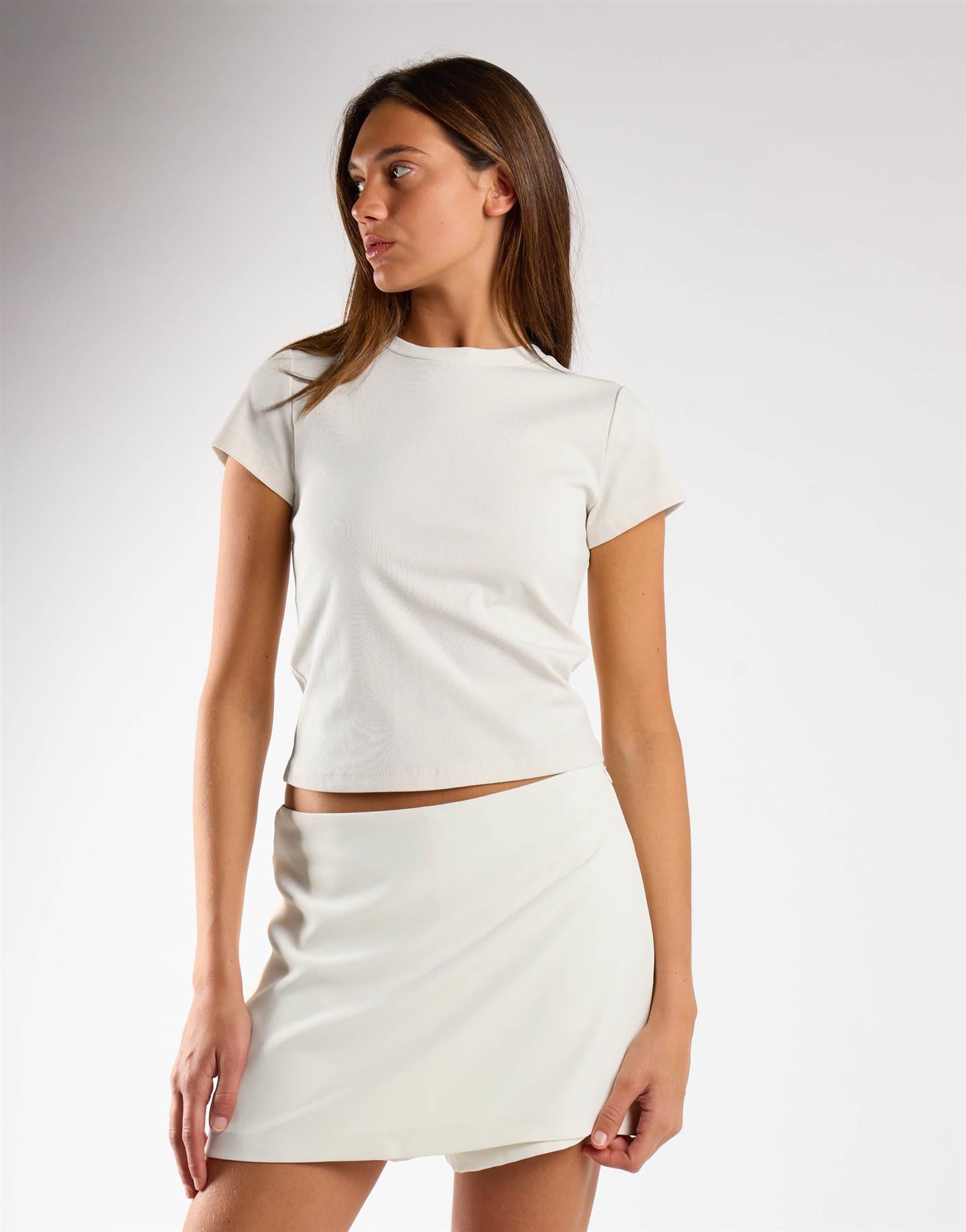 Off White Mini Skort