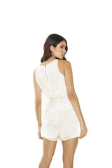 Pastel-Swirl-Abstract High-Waisted Shorts