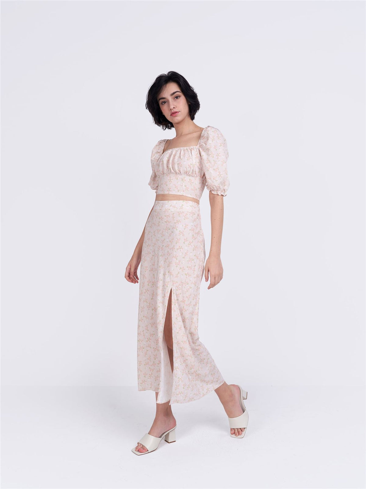 Stone Ditsy Floral Top