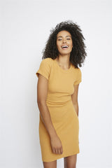 Amber Ribbed Midi-Dress