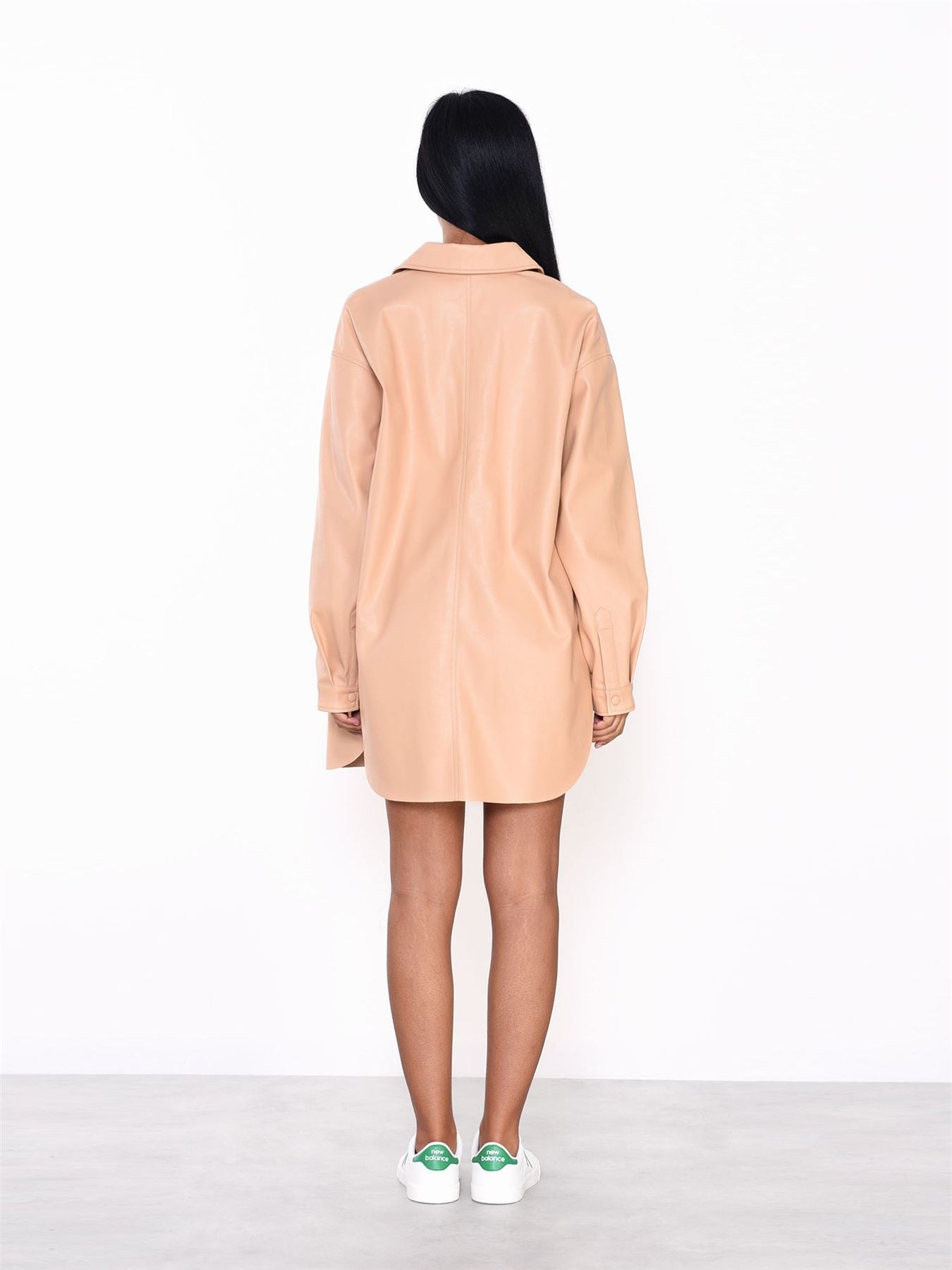 Honey PU Button Front Shirt