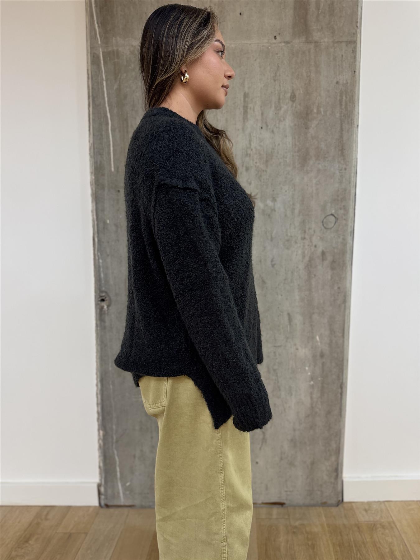 Black Oversized-Jumper