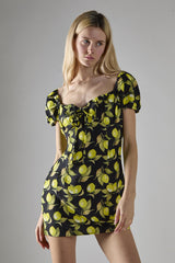 Black Colour Short Sleeve Dress