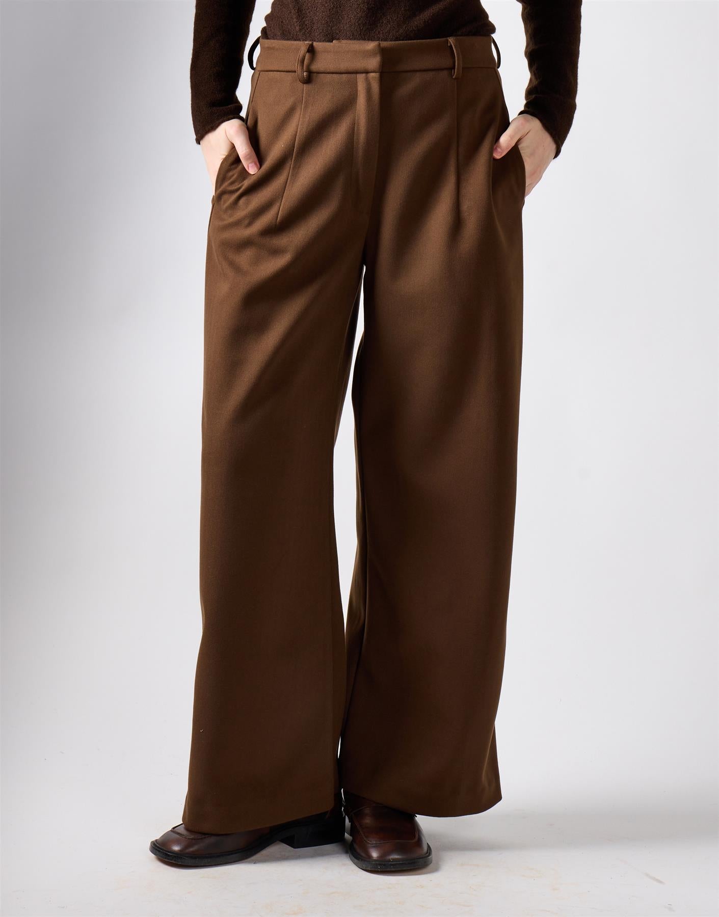 Khaki Brown Tie Waist Jacket