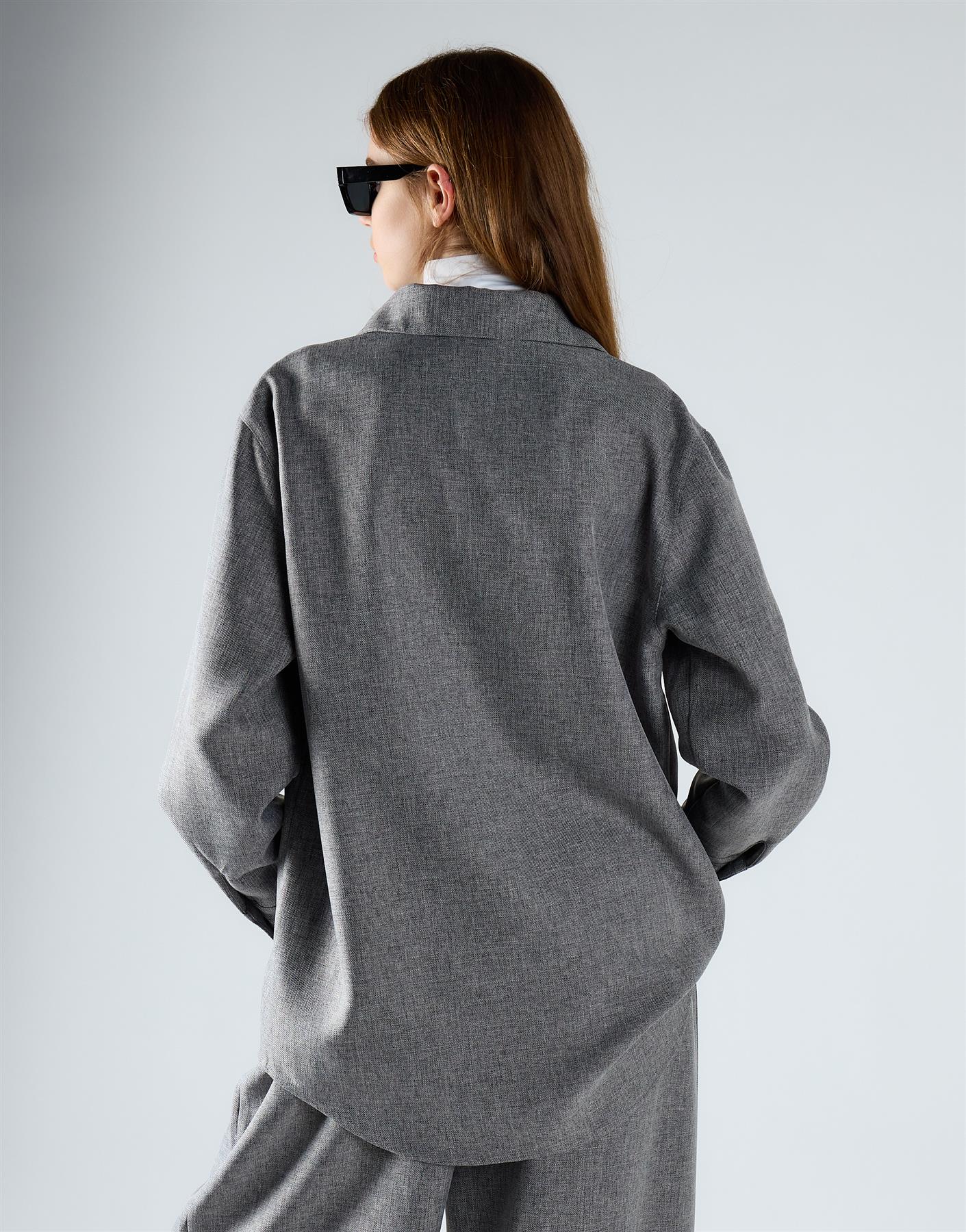 Mid Grey Oversized Shirt