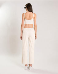 Agon Women's Cream Lightweight Trousers
