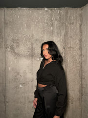 LADIES SWEATSHIRT-BLACK-2Xtra Small