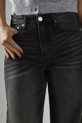 Jeans Wide-Leg Dirty Black