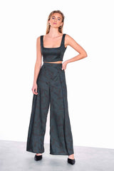 GS0356-DARK GREEN PAISLEY