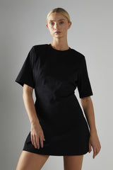 Mini T-shirt Dress - Black