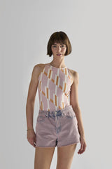 Retro Geo High Neck Bodysuit