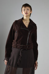 Rich-Brown Biker Long Sleeve-Jacket