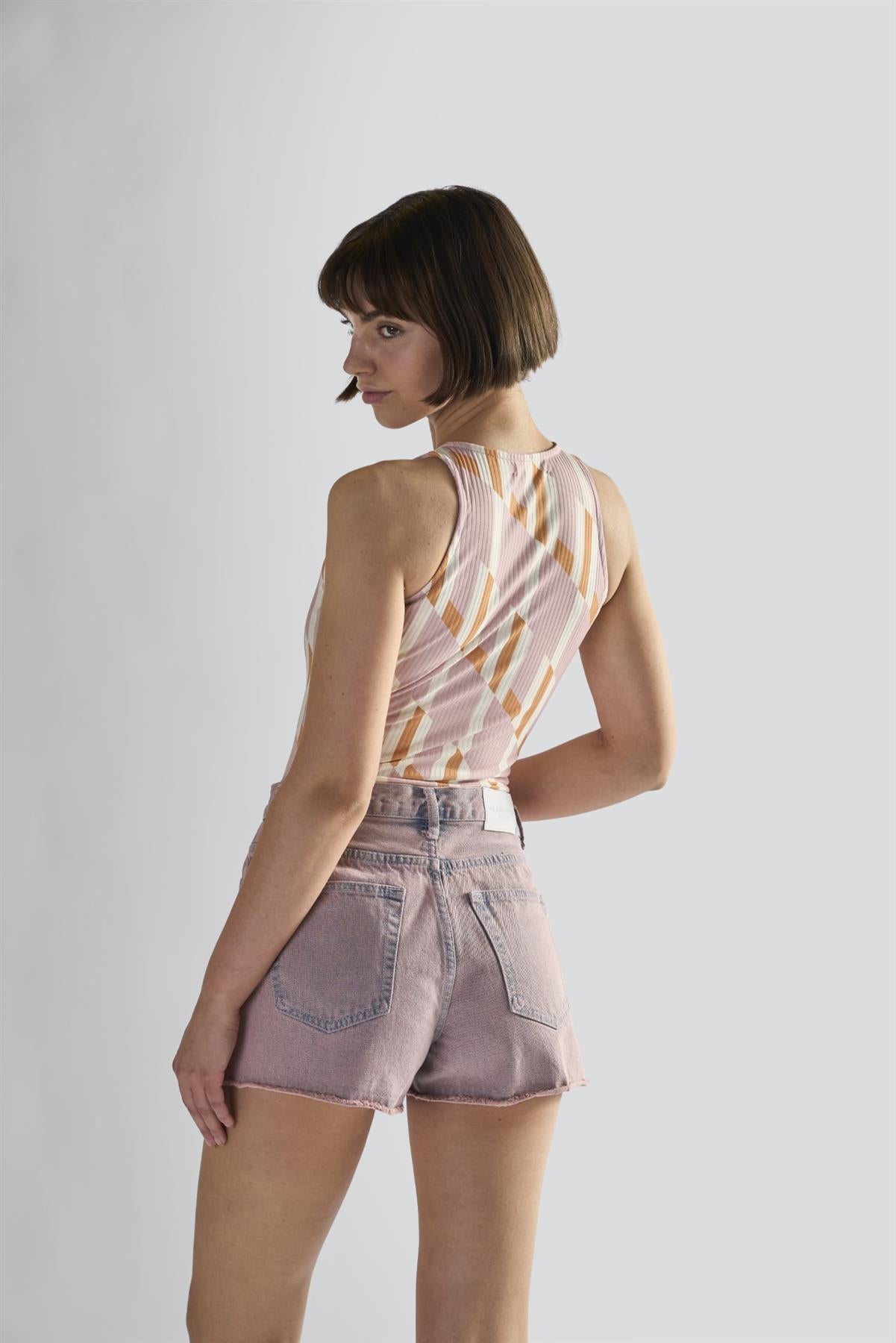Retro Geo High Neck Bodysuit