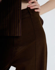 Mid Brown High Waisted Jeans
