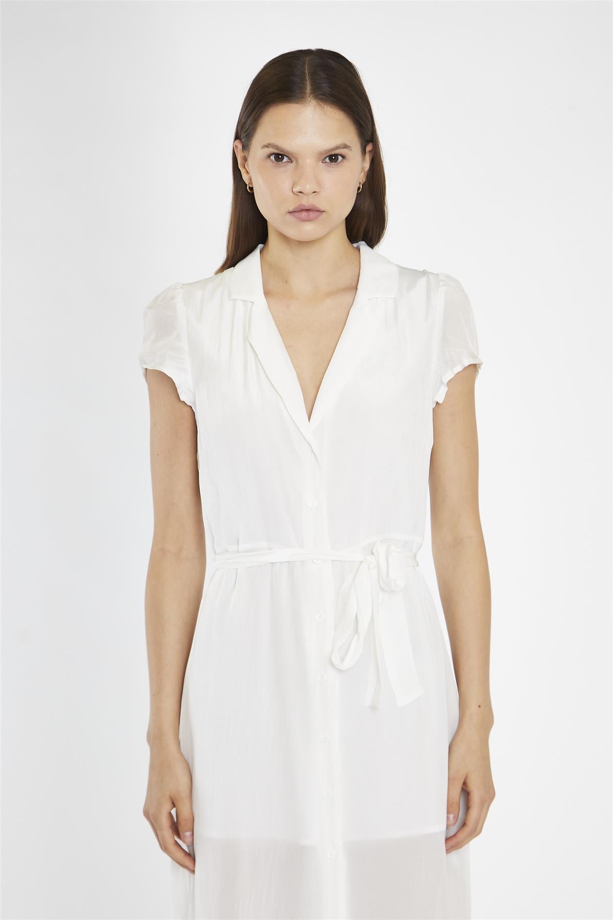 Off-White Shirt Midaxi-Dress