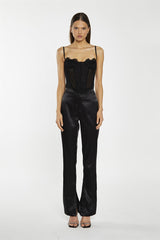 Black-Lace Corset Top