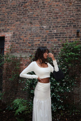 Vanilla- Square-Neck Crop-Top