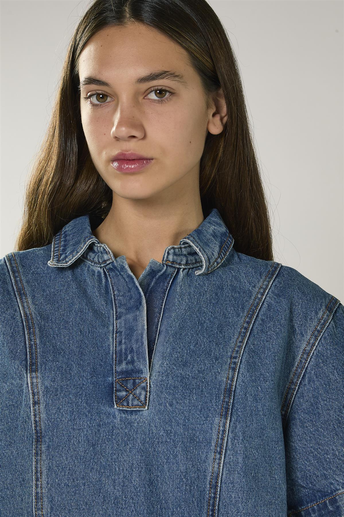 True Blue Denim Mini Dress