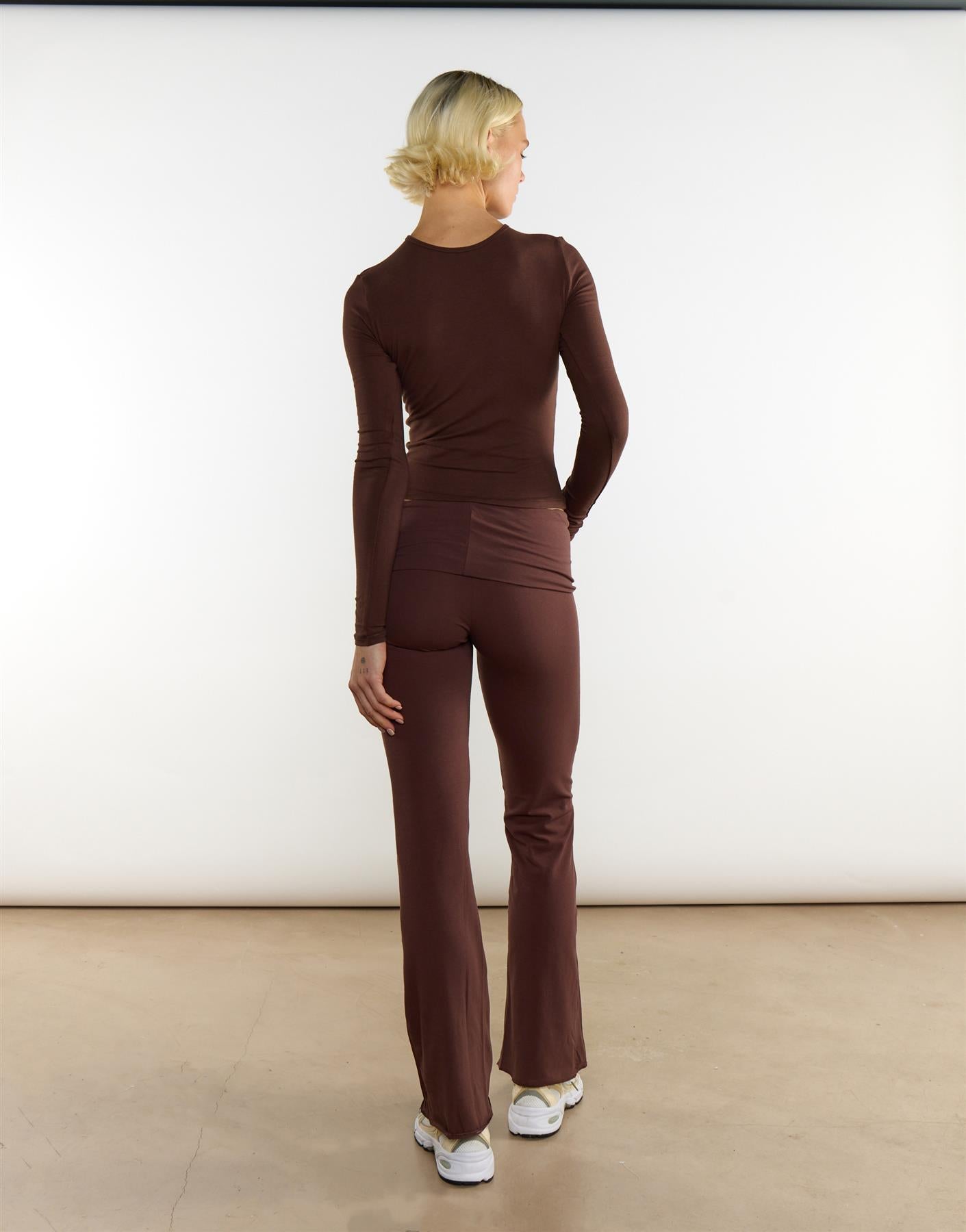 Wide Leg Trousers - Coffee