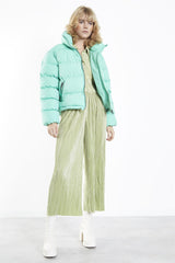 Jade Green Padded Puffer Jacket