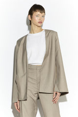 Cape Jacket - Taupe Grey